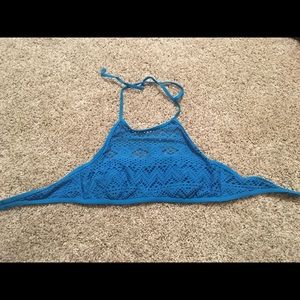Blue bathing suit top